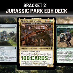 jurassic park mtg commander deck  Jurassic Park Deck Box compatible with dinosaur commander decks 3D File  for 3D printingCults