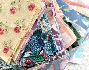 FLORAL MYSTERY BUNDLE - 4" Quilting Fabric Squares