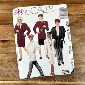 McCall&#39;s 5056 (Size 14-16): Misses&#39; Cowl-Neck Wrap-Jacket, Dress or Top Sewing Pattern