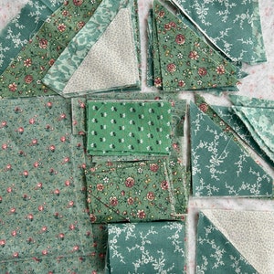 Vintage Super Scrap Fabric Bundle Quilting Accents and Florals image 1