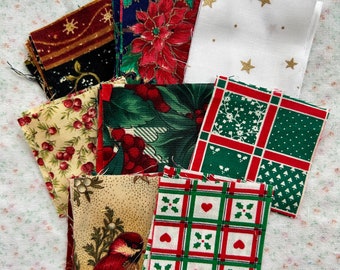 Over 50 - 2.5" Vintage Christmas Quilting Squares