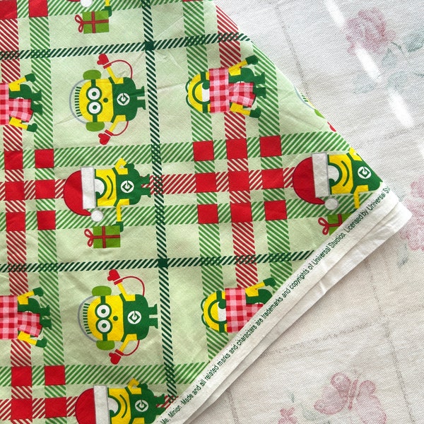 By the Yard - Out of Print Minions Christmas Fabric from VIP