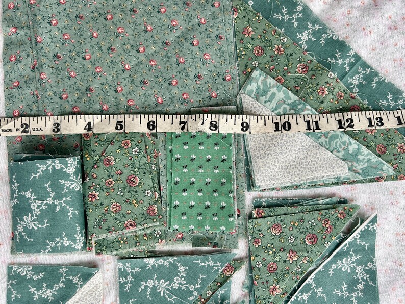 Vintage Super Scrap Fabric Bundle Quilting Accents and Florals image 3