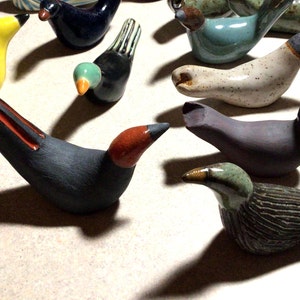 Surprise Me Little Clay Birdie Sculptures Choose 1 Colorful Ceramic Bird from the Surprise Selection for Bird & Nature Lovers image 2