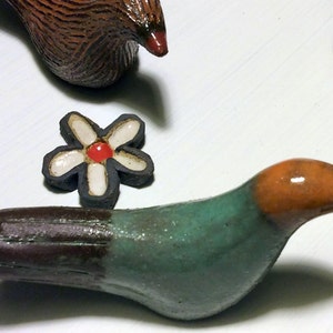 Surprise Me Little Clay Birdie Sculptures Choose 1 Colorful Ceramic Bird from the Surprise Selection for Bird & Nature Lovers image 7