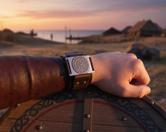 Viking Icelandic Vegvisir Helmet Horror In Runic Circle Pendant Viking Runes Vegvisir Compass Rune Amulet Collier Necklace - Foto 4