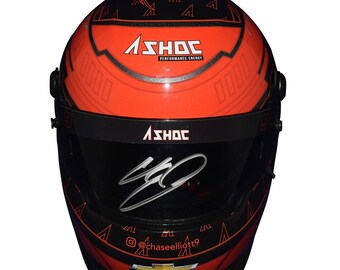 Autographed 2021 Chase Elliott #9 ASHOC Energy Racing (Hendrick Motorsports) Signed Official NASCAR Replica 1/2 Scale Mini Helmet with COA