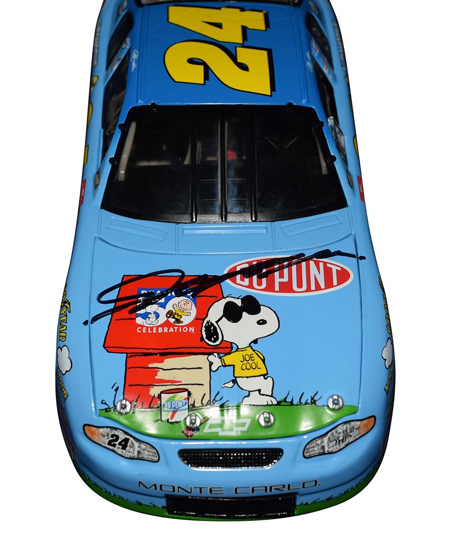 Autographed 2000 Jeff Gordon #24 Dupont Racing - Peanuts Charlie