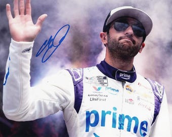 Autographed 2025 Chase Elliott #9 Prime Racing (Driver Introductions) Blue Signed 8x10 Inch Picture NASCAR Glossy Photo with COA
