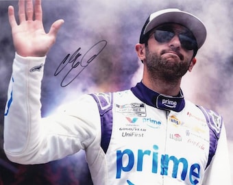 Autographed 2025 Chase Elliott #9 Prime Racing (Driver Introductions) Black Signed 8x10 Inch Picture NASCAR Glossy Photo with COA