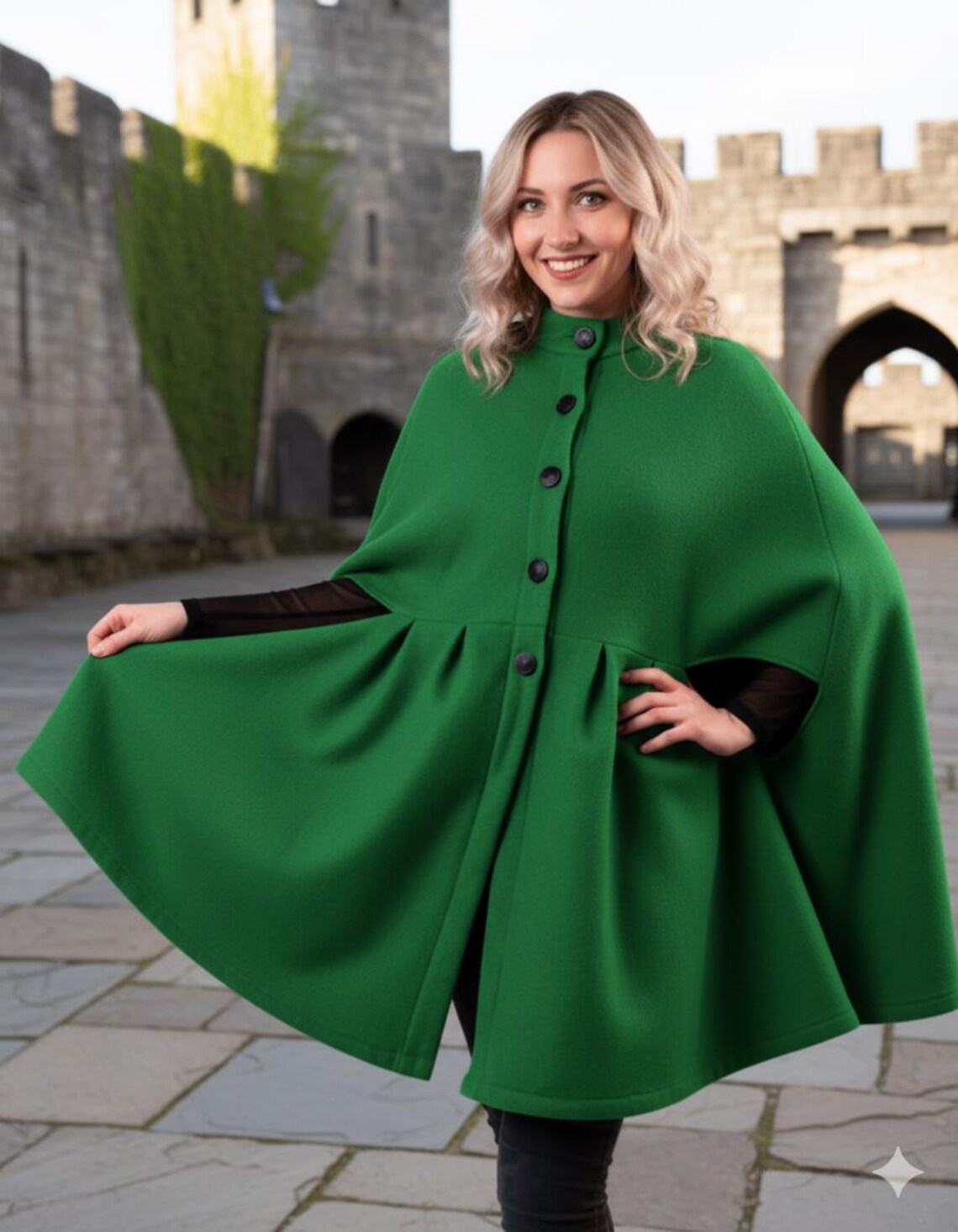 Cape Coat Sewing Pattern | PDF Download | Women’s Winter Cape With ...