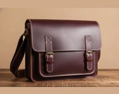 Leather Messenger Bag Sewing Pattern | PDF Crossbody Bag Pattern with Zipper & Adjustable Strap | DIY Leather Satchel Tutorial