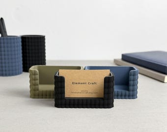 Porta-cartões de visita minimalista – Organizador de mesa moderno, brinde corporativo, presente de reconhecimento para funcionários