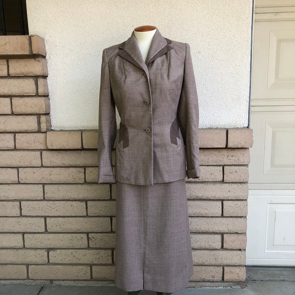 Wool Skirt Suit - Etsy