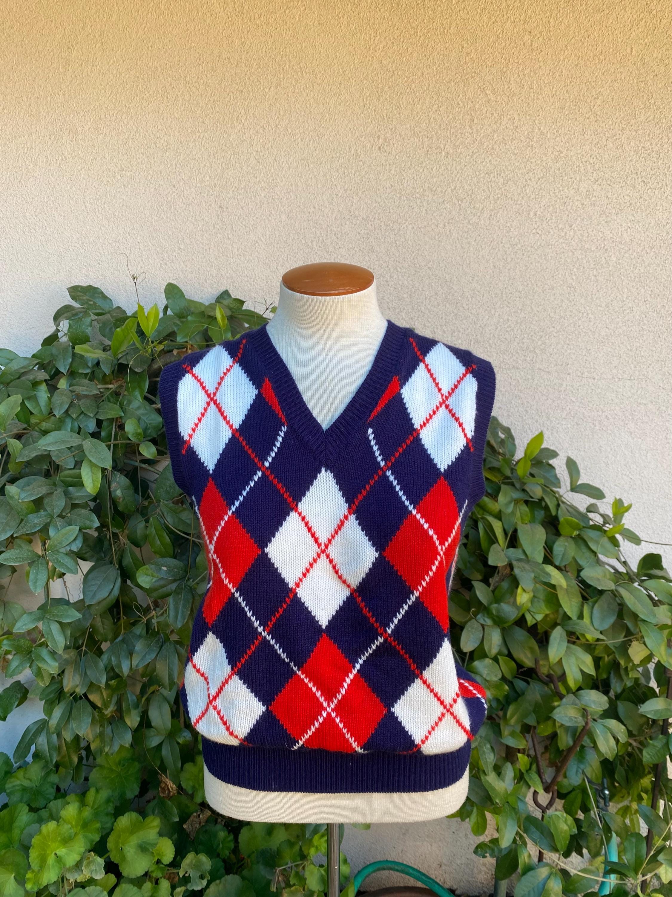 Argyle Knit Vest - Etsy Argyle Knit Vest - Etsy