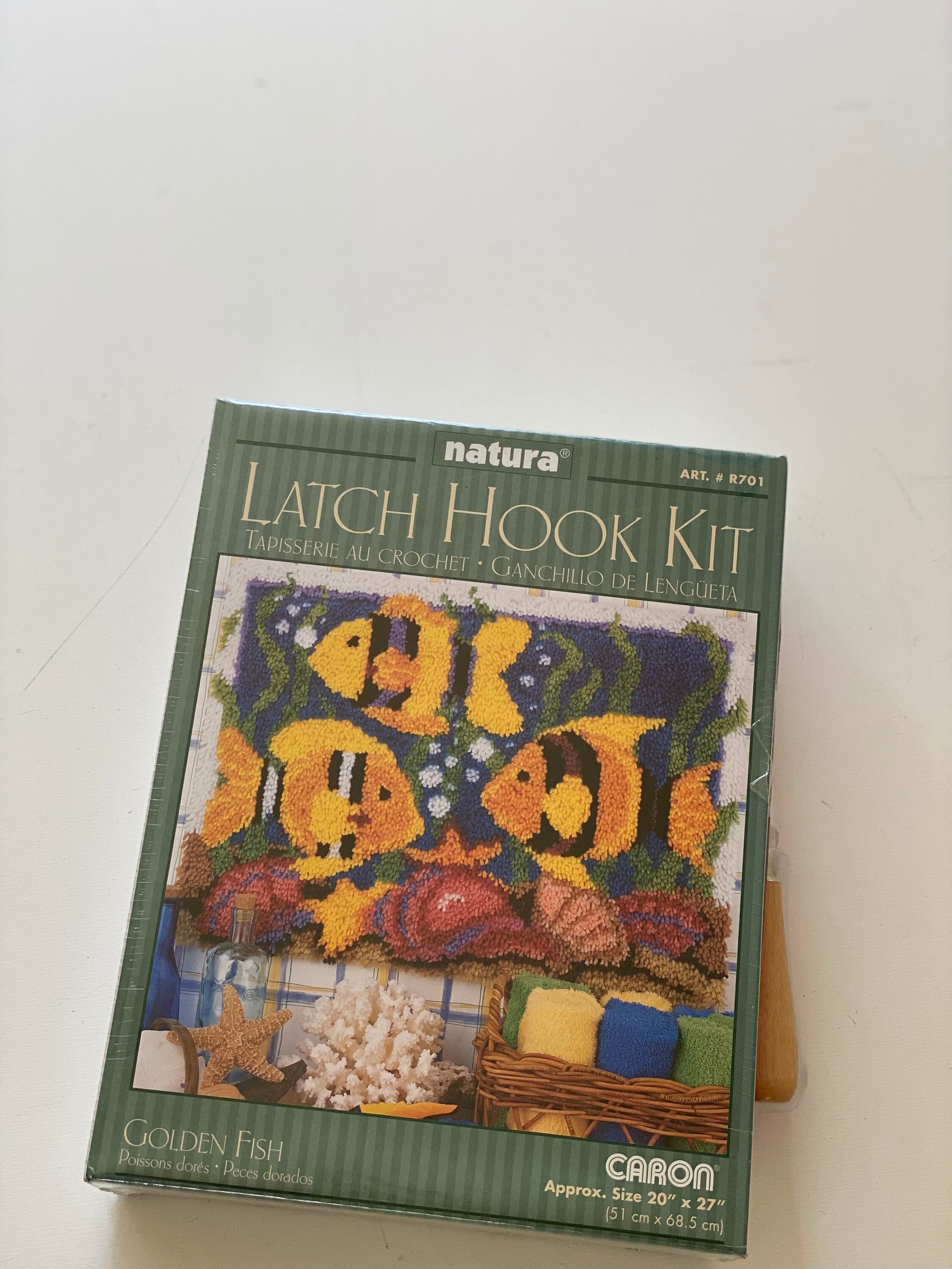Latch Hook Rug Kits Cartoon World Plush Floor Mat Pre-printed Canvas  Non-skid Rug Backing DIY Handmade Carpet Crafts 