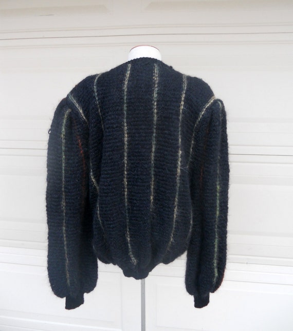 Vintage Mohair Sweater Oversized Cardigan 1980s E… - image 4