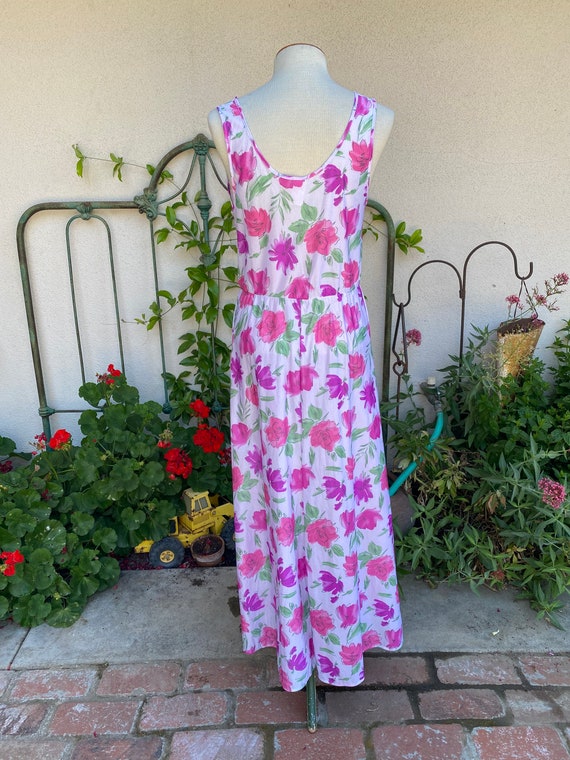 Vintage Floral Nightgown // Vintage 70s 80s Maxi … - image 4