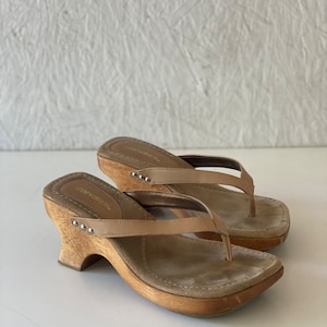 Candies wooden sandals hot sale