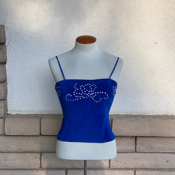Spark Intentions Rhinestone Crop Top main image 1