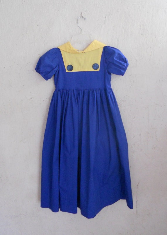 SALE 50s Baby Doll Dress . 1950s Summer Dress . Do