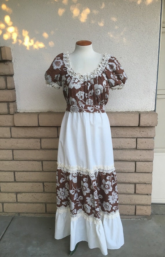 ワンピース VINTAGE LIKE SHEER FLOWER DRESS 1920s Dress - Rare Vintage 20s Sheer Silk Chiffon Floral