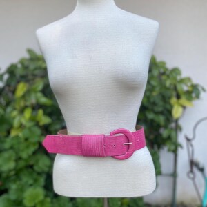80s Wide Pink Belt - Etsy display picture 2