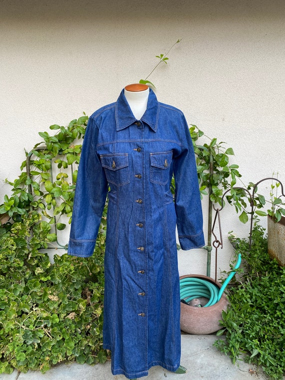 AGAPO Denim Maxi Dress w/Denim Jacket - Dress (S), Jacket (M) | eBay