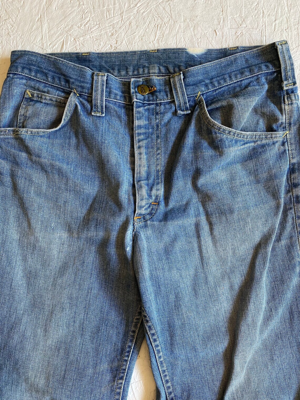 Vintage 1960s Lee Bell Bottom Jeans Distressed Unisex 5 Pocket | Etsy
