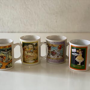 Vintage Mary Engelbreit Mug Life Love Tea or Coffee Cup