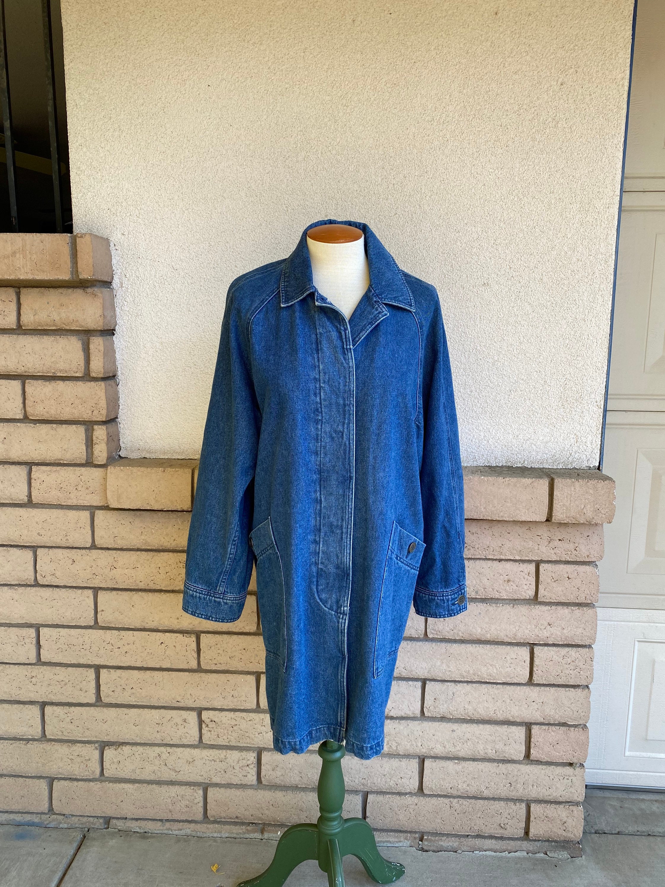 Vintage Eddie Bauer Denim Chore Coat 