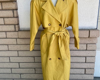 mustard mac coat