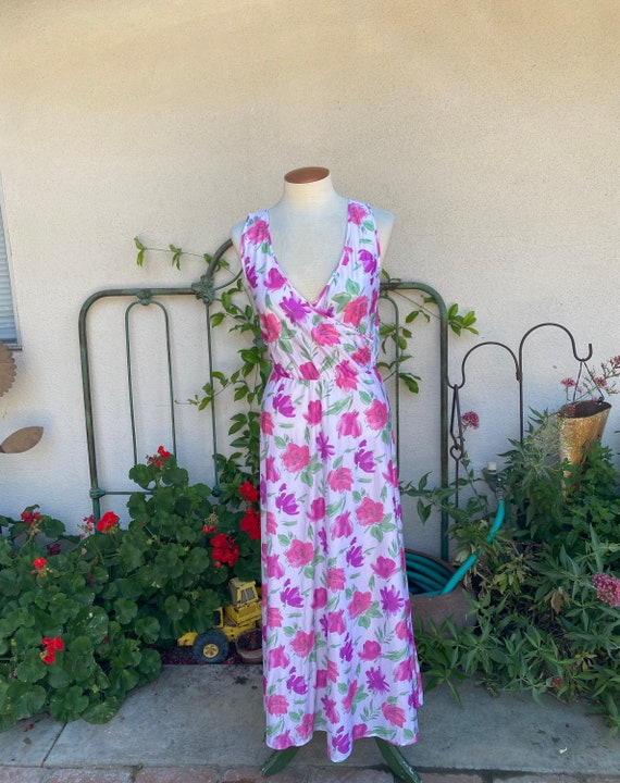 Vintage Floral Nightgown // Vintage 70s 80s Maxi … - image 2