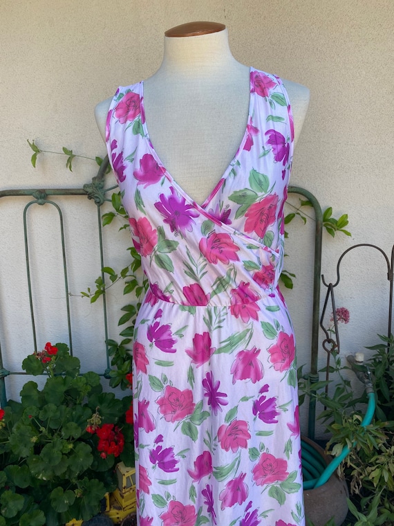 Vintage Floral Nightgown // Vintage 70s 80s Maxi … - image 1