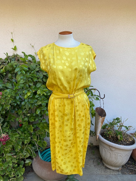 knee length dresses for ladies Nana Jacqueline Women's Elara Dress - Yellow