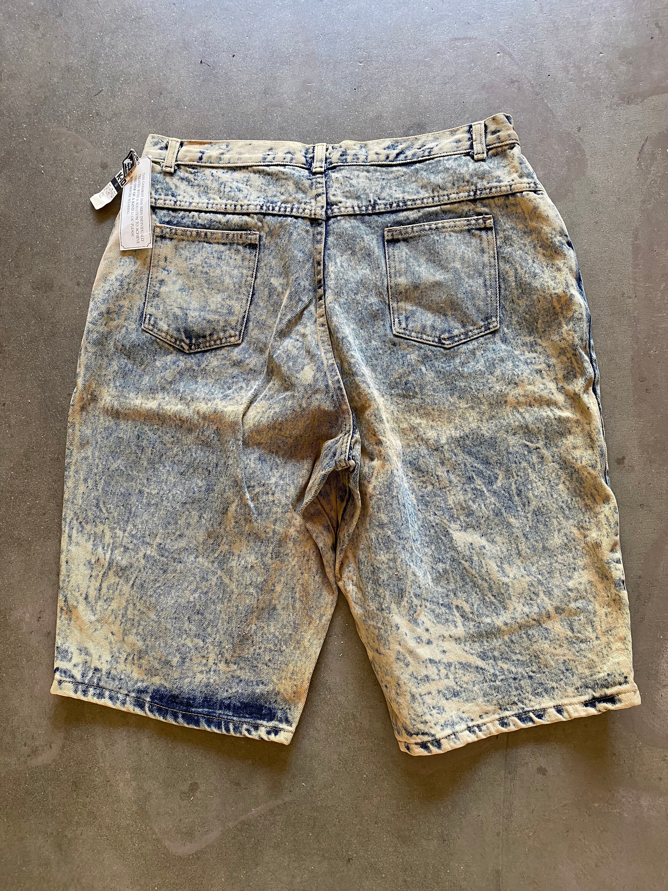 【KOOLOSET】Vintage Dirty Oil Bermuda Denim Rock Hot Low Rise Denim Jorts | Rusty USA