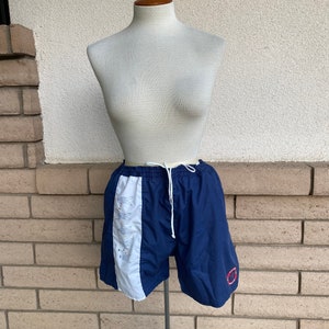 70s 80s Mens &quot;Nautical Signal Flags&quot; Swimsuit // Bay Club Marina Swim Shorts // Men Short Shorts Size XL
