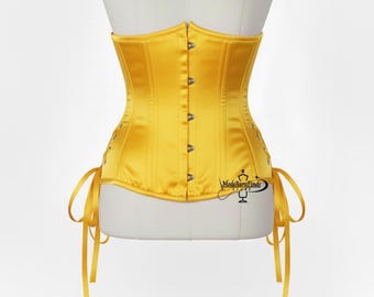 Top corsé de satén, estilo club, moldeador de cintura. Disponible en todos los colores.