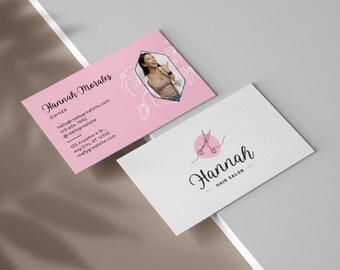 Minimalistisch Visitenkarte Vorlage | Bearbeitbare Visitenkarte (Digitaler Download)