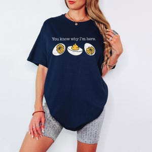 Deviled Egg Thanksgiving T-Shirt, Funny Fall Foodie Tee, Retro Style