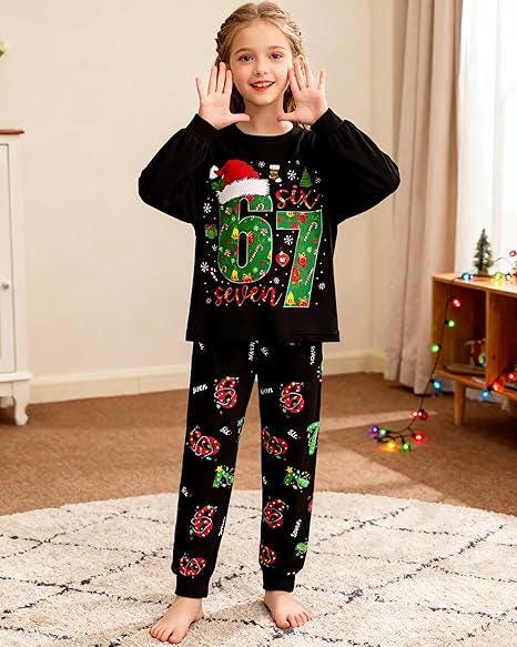 Kids "Live To Ride" 2-Piece Cotton Pyjama Set – Boys & Girls Nightwear, Black, New With Tags