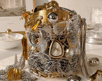 Everyday Gold & Silver Mystery Jewelry Jar | Curated Minimalist Jewelry Surprise Gift