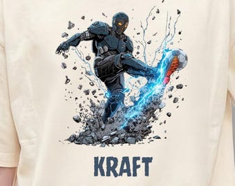 Germany Football Kraft Machine Graphic Tee | Industrial Streetwear Shirt