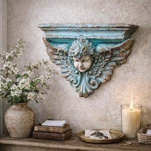 Antique Angel Wall Shelf - Etsy