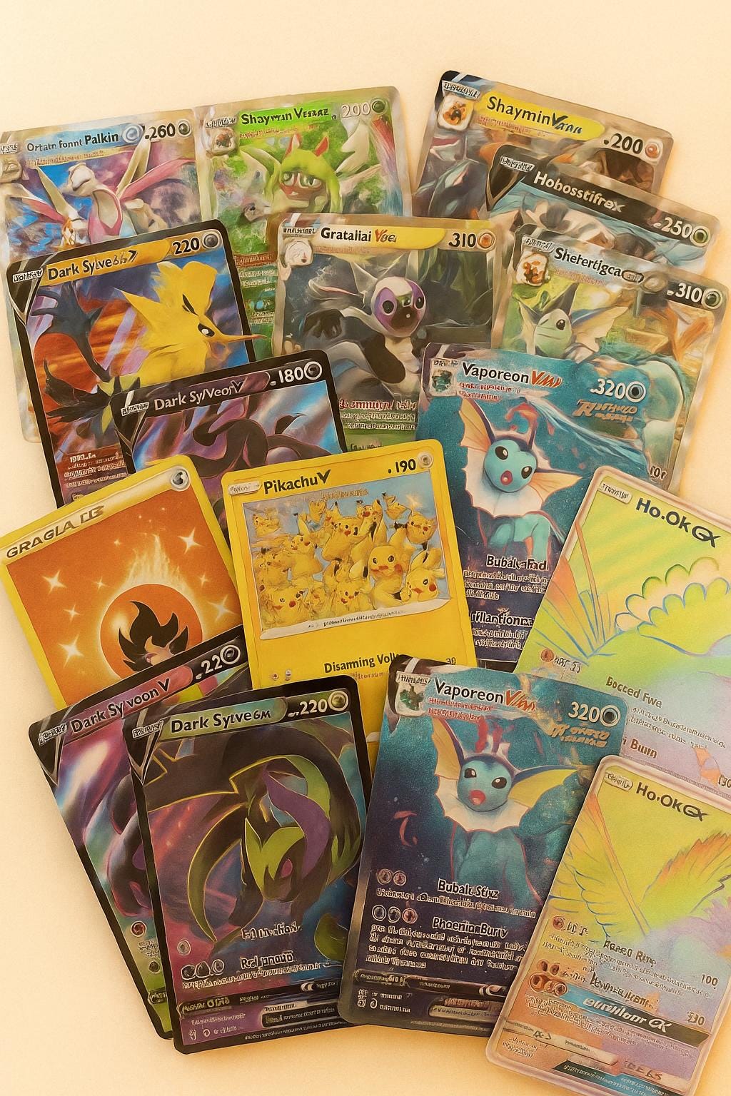 100 Gx Ex V Vmax Cards - Etsy