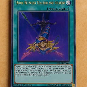 Yugioh Bond Between Teacher & Student DUPO-EN017 | Ultra Rare | Dark Magician Support - Etsy Yugioh Bond Between Teacher & Student DUPO-EN017 | Ultra Rare | Dark Magician Support - Etsy