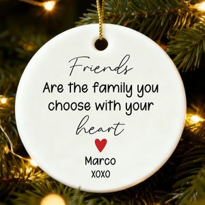 Los amigos son la familia que elegimos, regalo para amigos, cerámica, regalo de amistad, regalo de cumpleaños, regalo para ella, decoración del hogar, hecho a mano