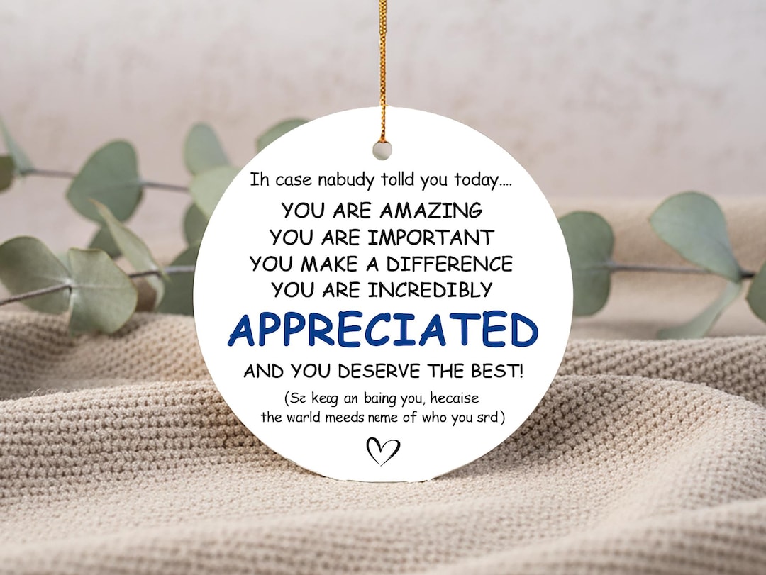 You Are Amazing Incredibly Appreciated, Affirmations Sign,office Gift ...
