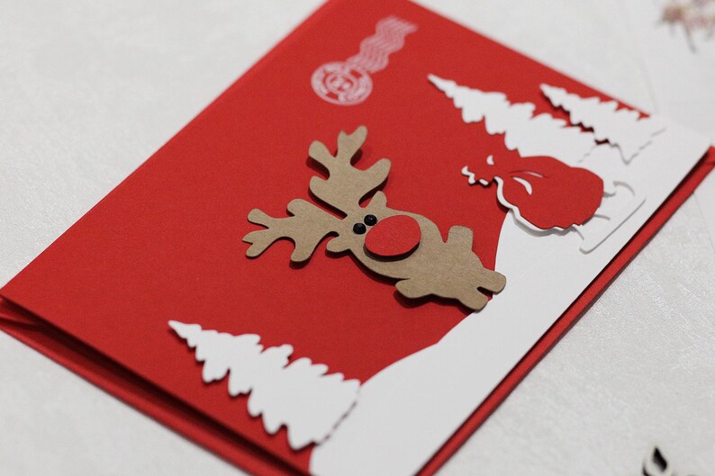 Personalized Letter From Santa – Handmade 3D Pop-up Rudolph Christmas ...