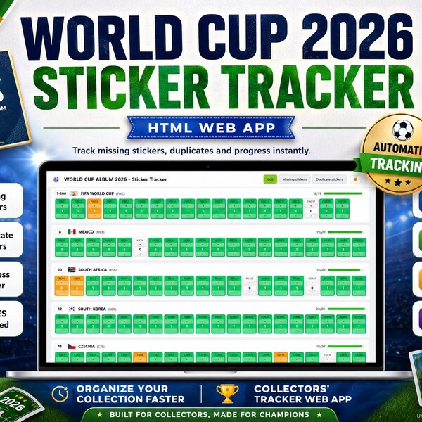 Missing Page Loading Sticker Panini 2026 Missing Stickers - Etsy